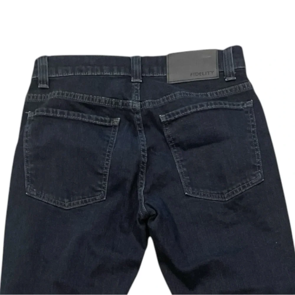 Fidelity Torino Slim Dark Wash Jeans 29 Minimal Stretch Clean Denim - Picture 5 of 11